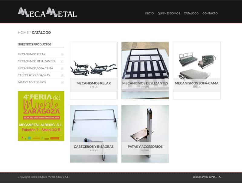 Mecametal - Diseño Web