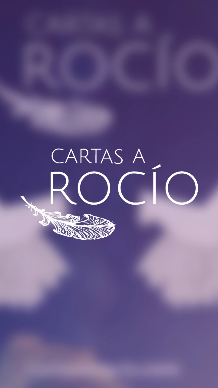 Portada Cartas a Rocío, logotipo principal sobre fondo corporativo