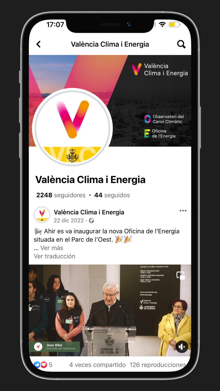 Facebook València Clima i Energia, proyecto Xinxeta Multimedia