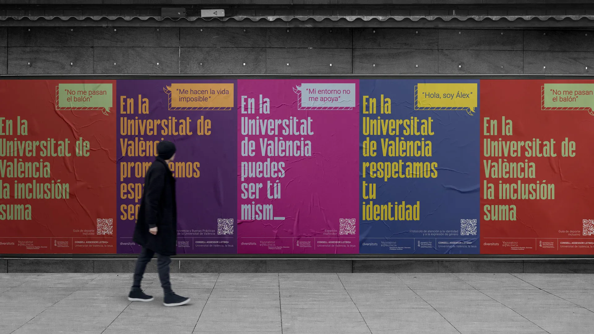 Carteles campaña Diversitats. Universitat de València